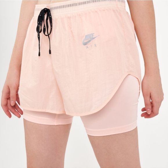 Nike Pants - Nike Air 2 in 1 Running Shorts Blush Pink